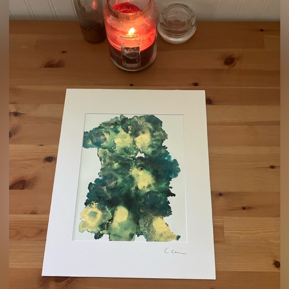 New Original Signed Artwork Alcohol Ink on Paper